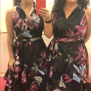 Tahari ASL Tiered Ruffle Gown